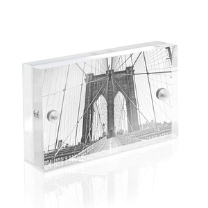 Tùy chỉnh tinh tế 3x2 inch hình chữ nhật từ rõ ràng Acrylic khung hình cho trang trí nội thất - Product Image 1