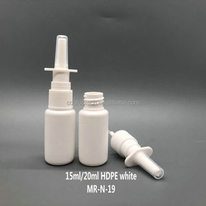 5ml 10ml 15ml 20ml 30ml HDPE katı beyaz boş plastik burun Tanners sprey Mini burun sprey şişe ile 18/410 ince sis püskürtücü - Product Image 4