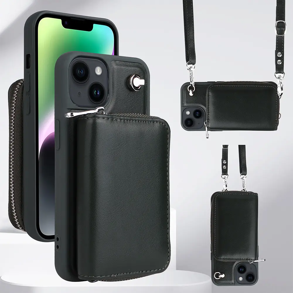 Geschikt Voor Apple 14pro Max Telefoonhoesje Iphone13 Anti-Drop Case 12 Plug-In Kaart 15Plus Kaarthouders
