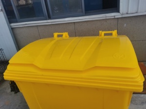 Klinik atık MGB 1100 l için çöp kovaları litre mobil plastik çöp tenekesi Wheelie 1100 çöp konteyneri - Product Image 3