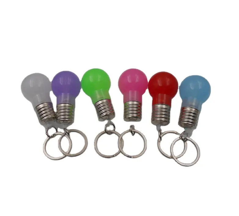Marken werbung Werbeartikel Beliebte Artikel Multi Farben Willkommen Benutzer definiert Ihr Logo Charmante LED Taschenlampe Lampe Glühbirne Schlüssel bund