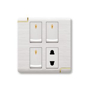 Multifunctional Design 1 Gang 2 Way <strong>Switch</strong> 4 Pin <strong>Socket</strong> Light <strong>Switch</strong> <strong>With</strong> Power <strong>Socket</strong> - Product Image 2