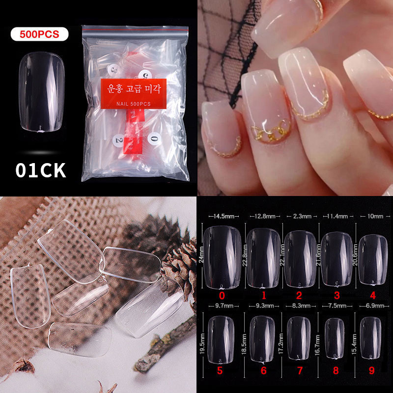 #1Clear 500pcs