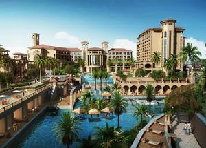 High-<span class=keywords><strong>definition</strong></span> 3D-schetsontwerp en architectonische <span class=keywords><strong>rendering</strong></span> van de hoofdslaapkamer van een villa met meubels en bouwmaterialen - Product Image 3