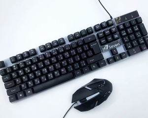 Inventario árabe juego de teclado y ratón para Juegos Accesorios de computadora con cable USB impermeable a prueba de polvo RGB teclado ratón Combos - Product Image 1