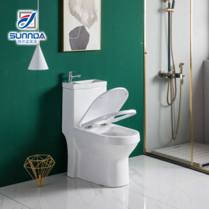 2021最新製造ワンピーストイレ洗面台洗浄手付きトップトイレ貯水槽にシンク付き - Product Image 3