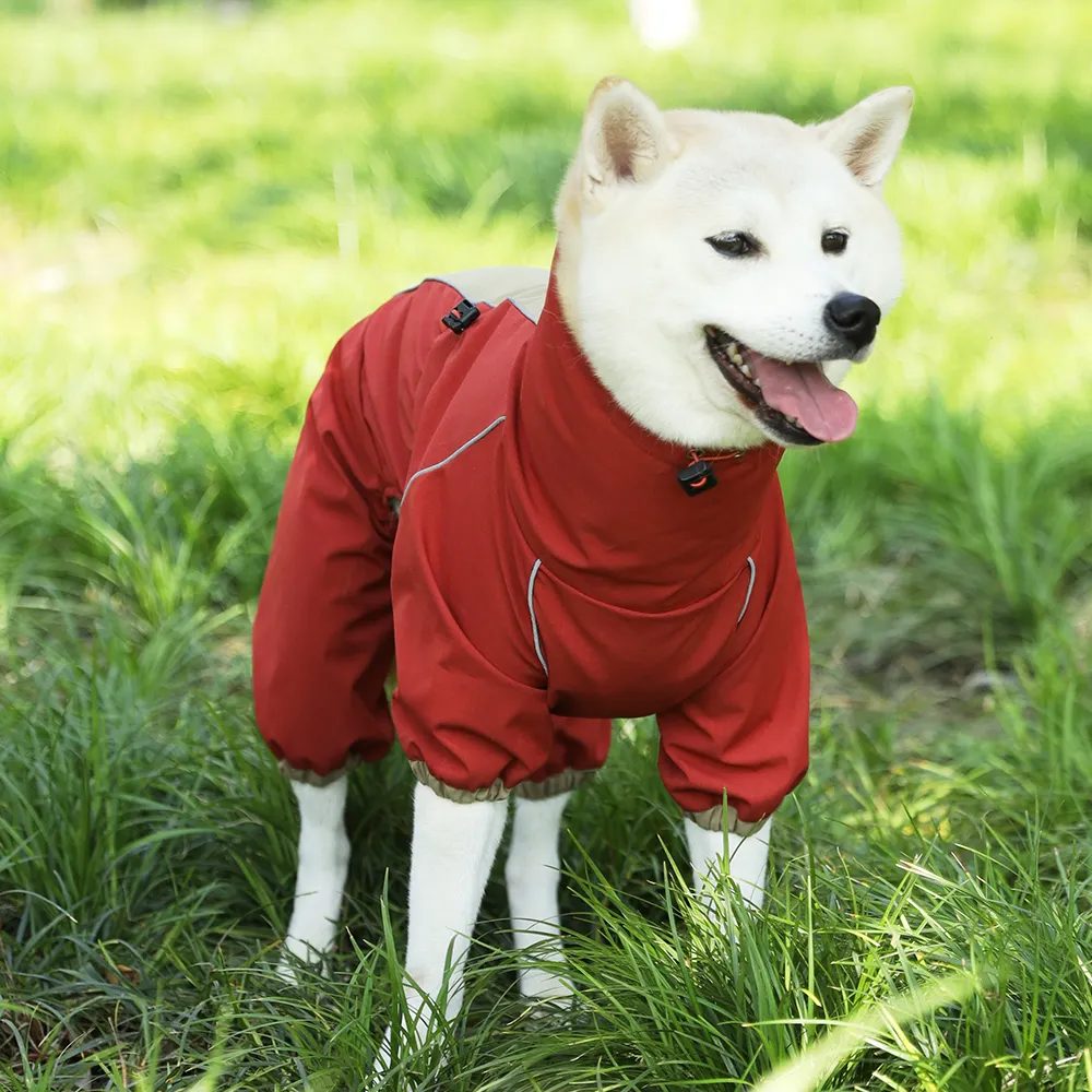 Açık Petstar tam vücut koruma yansıtıcı köpek giysileri su geçirmez köpek ceket