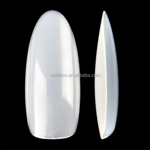 Nadeco tam kapak tek boyutu orta yuvarlak yapay akrilik tırnak ipuçları, kartela, uygulama ipuçları - Product Image 2