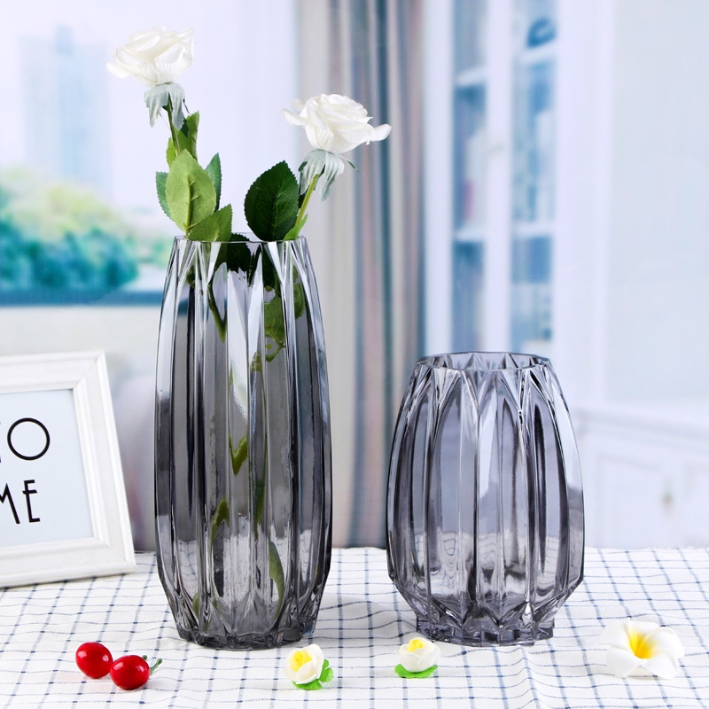Factory Produced Wholesale Glass Flower Vase for Home Decor