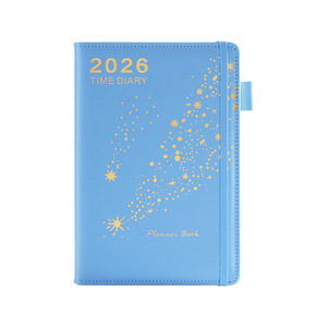 A5 Customized logo PU Gilding Hard Cover <strong>Notebook</strong> Elastic Band Pen Holder Schedule Planner Journal Enterprise Customization