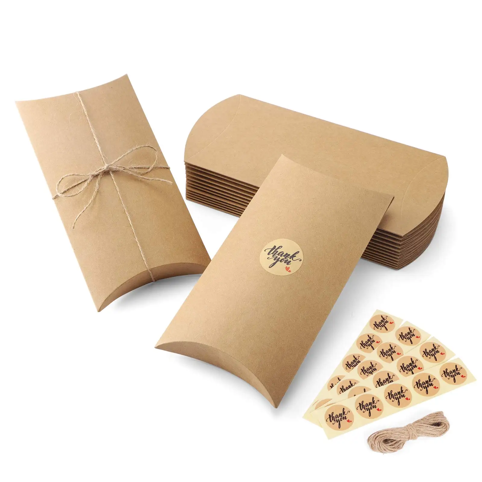 Маленькие крафт-коробки для подушек, коробка для конфет, сувениры на свадьбу, годовщину, легко декорировать, материал премиум-класса
