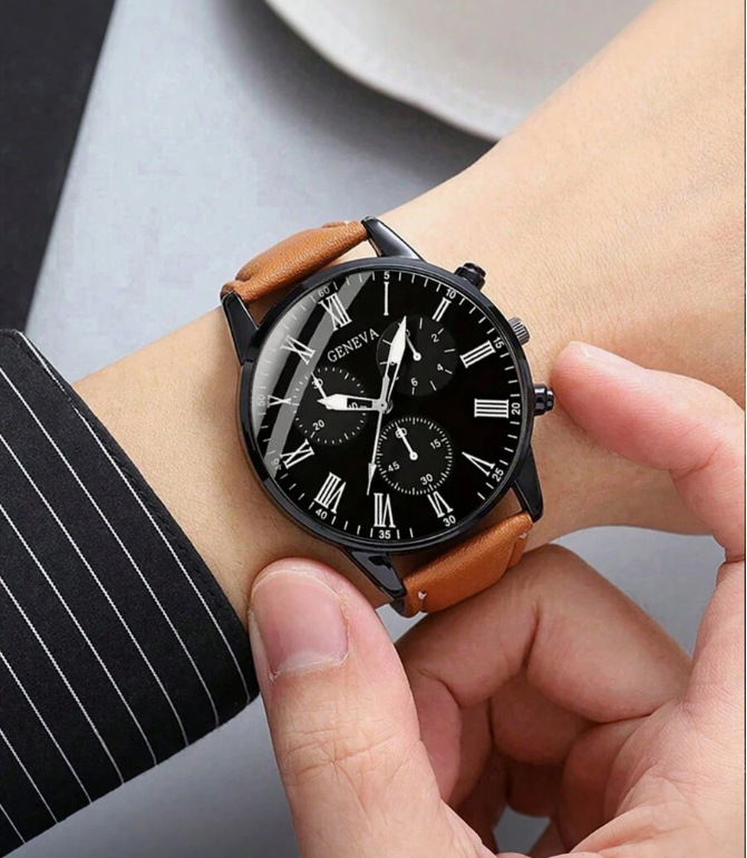 Montre unique marron