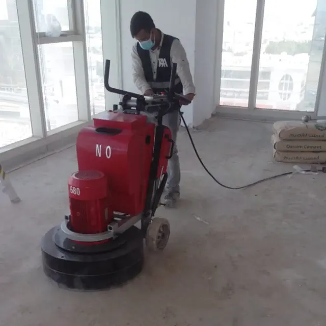 Utilizzato in marmo pavimento di cemento grinder pavimento lucidatura macchina con aspirapolvere