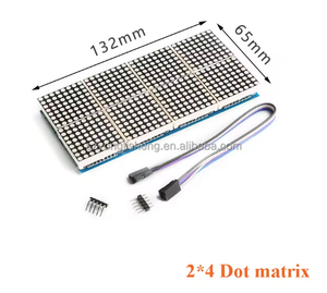Stock MAX7219 8*8 Dot Matrix modulo Display a LED 1x2 2x4 2x8 8/4/2 in un tubo digitale microcontrollore scheda di controllo - Product Image 4