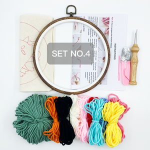 <span class=keywords><strong>Diy</strong></span> Leaf Latch Hook Kits Cho Trẻ Em Mới Bắt Đầu, Rug Hooking Thủ Công Đan Thêu <span class=keywords><strong>Kit</strong></span> Punch Needle Starter <span class=keywords><strong>Kit</strong></span> Với Punch - Product Image 6