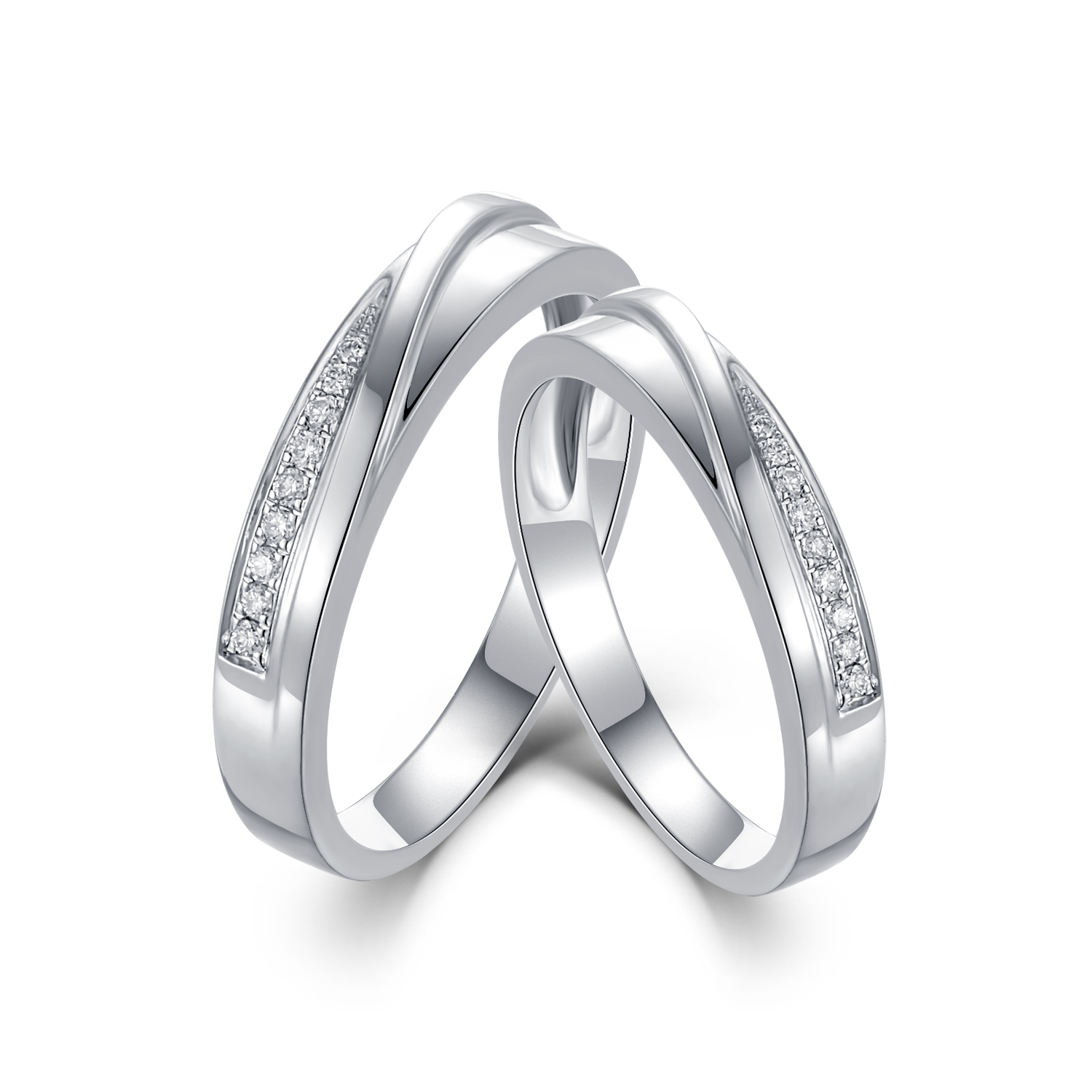 18K White Gold