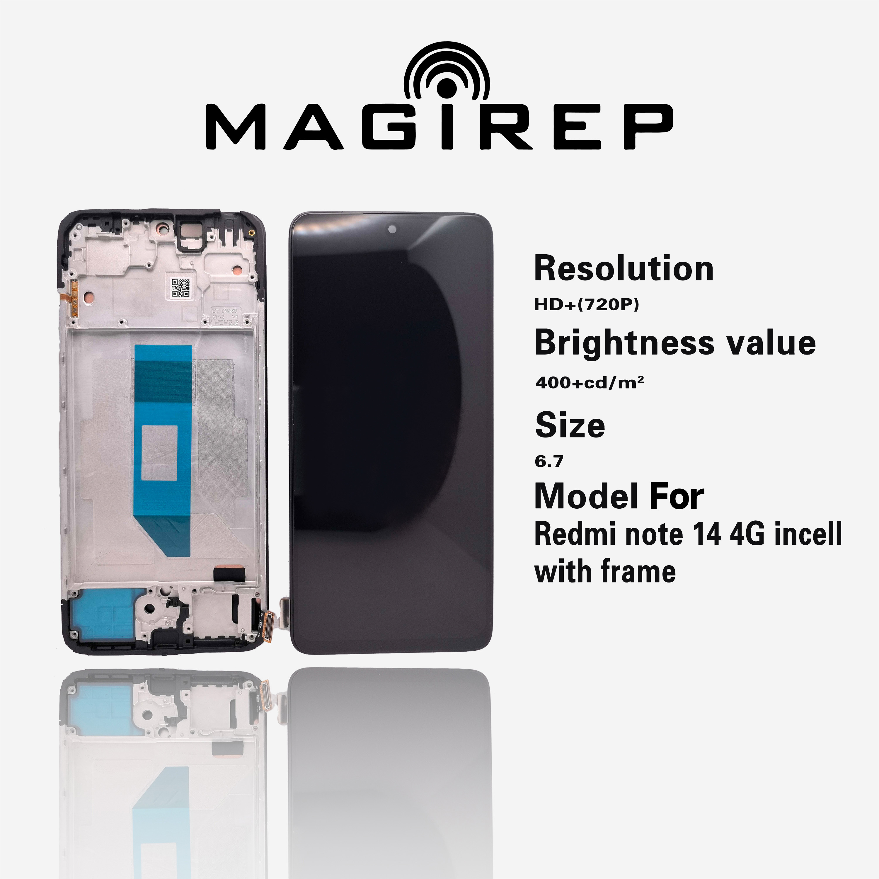 For REDMI Note 14 4G with frame oled