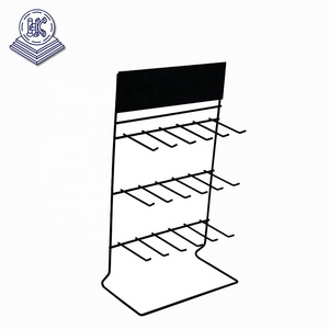 Customized Iron Metal <strong>Table</strong> <strong>Top</strong> Product <strong>Display</strong> Stand <strong>with</strong> <strong>Hooks</strong> - Product Image 3