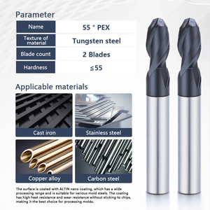 DOHRE dayanıklı verimli işleme çözümü tungsten çelik <span class=keywords><strong>end</strong></span> mill metal işleme için yüksek hassasiyetli CNC topu burun freze kesicisi - Product Image 4