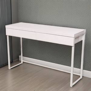 Escritorio de computadora de oficina de PC blanco personalizable de alta calidad con 2 cajones de madera mesa de juego para uso escolar - Product Image 4