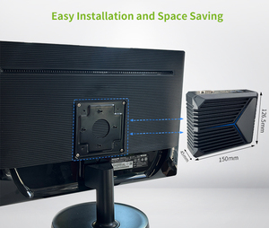 Lüfter loser dünner Kompakt computer J6412 CPU Mini-PC Quad Core Win 11 Embedded PC mit 2xHD - Product Image 4