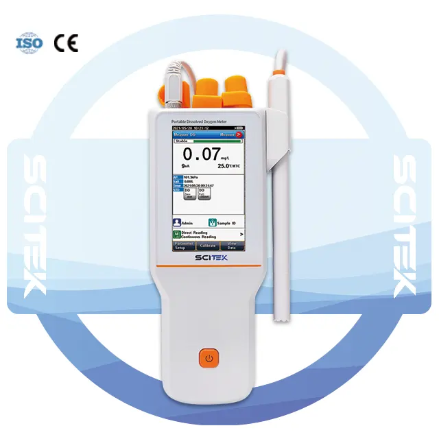 مقياس الأكسجين المحمول SCITEK المذوب مباشرة في المياه لاختبار مقياس الأكسجين المذوب