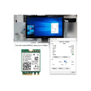 Tri Band 5374Mbps <strong>Wifi</strong> 6E Intel AX210 M.2 <strong>Wifi</strong> Wireless Card Blue-tooth 5.3 802.11ac/ax With 10dbi Antennas For Win 10 AX210NGW - Product Image 4