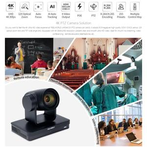 批发FEELWORLD UHD4K12X 4K PTZ网络摄像机12X光学变焦CMOS支持自动对焦SDI USB IP遥控器 - Product Image 4