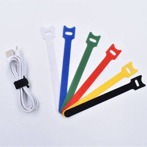 Venta directa de fábrica, gancho y lazo coloridos, Correa mágica para cables, lazos con cremallera, reutilizables, de alta calidad - Product Image 4