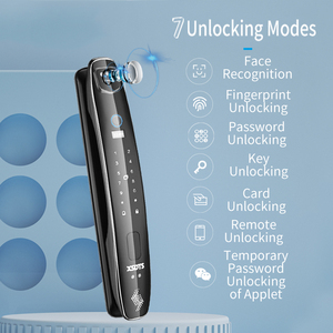 3D Smart Door Lock Security Camera Fingerprint Password Biometric Electronic <strong>Key</strong> Zinc Alloy WIFI Network Intelligent Cloud - Product Image 6