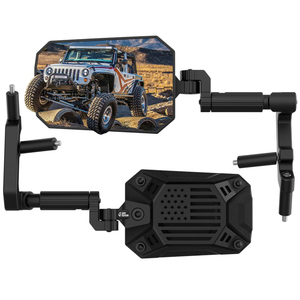 Blackdoor 2018-<span class=keywords><strong>2025</strong></span> cho Jeep Wrangler JL Đấu sĩ JT gương chiếu hậu lái xe và hành khách Side Off Gương Phụ Kiện cho OEM - Product Image 1