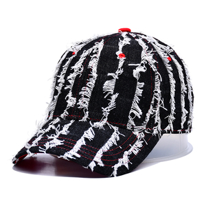 Tùy Chỉnh Thời Trang Có Thể Điều Chỉnh Cổ Điển Denim Mũ Bóng Chày Bán Buôn Quần Jean Gorras Tua Đồng Bằng Mũ Bóng Chày - Product Image 1