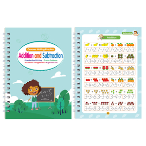 Set di calligrafia Groove di scrittura ripetibile nuovo Copybook con scanalature per bambini che scrivono a mano libri di calligrafia pratica libri educativi - Product Image 5