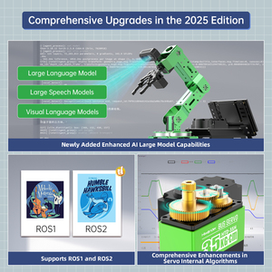Hiwonder JetArm ROS1/ROS2 3D AI Vision Spracher kennung Python-Programmier ausbildung CharGPT Roboterarm Angetrieben von Jetson Nano