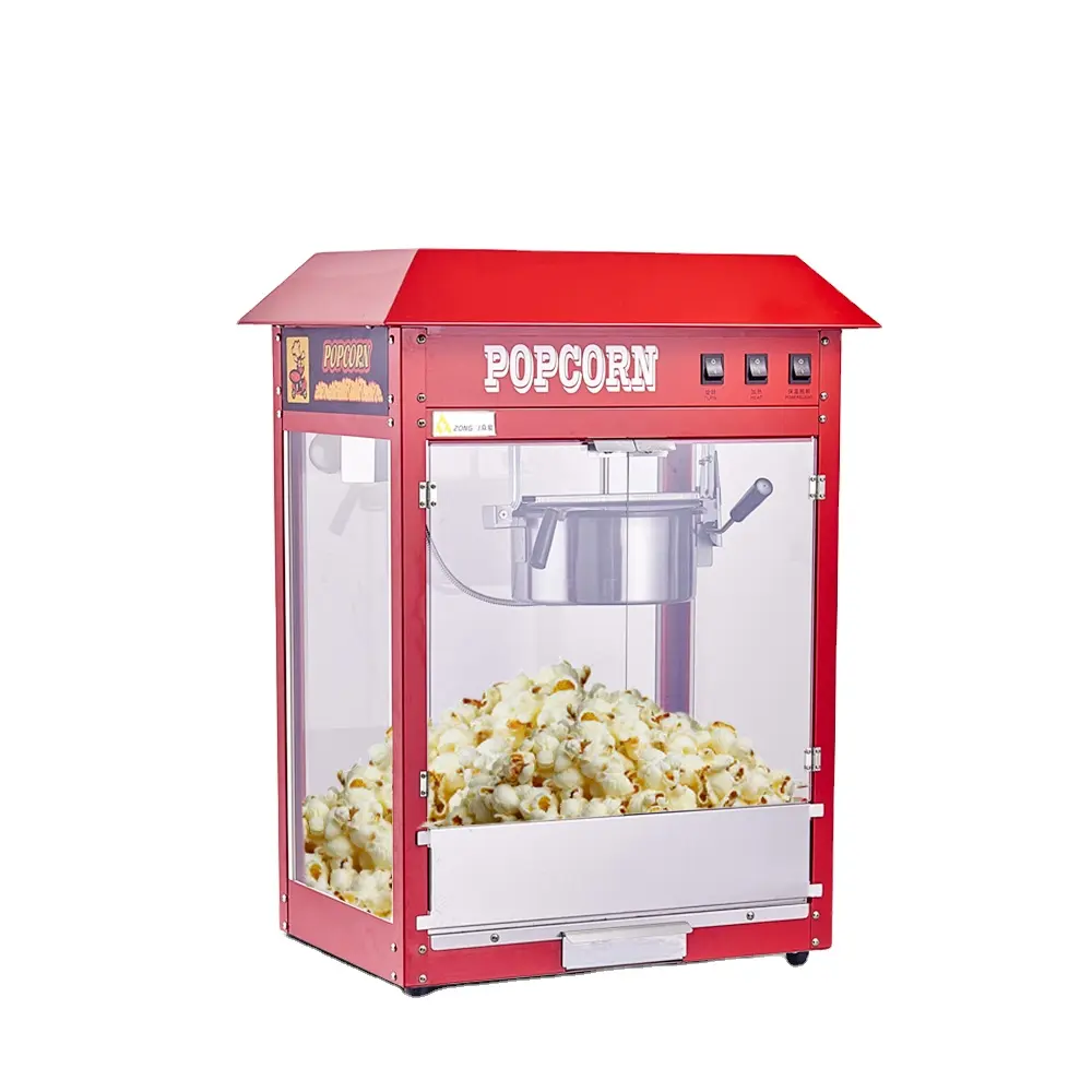 Máquina de palomitas de maíz automática para cine comercial, máquina industrial de palomitas de maíz