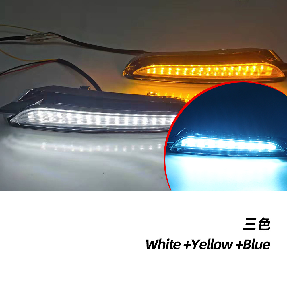 สีขาวสีเหลืองสีฟ้า