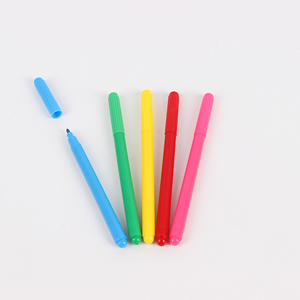 OEM özel fabrika doğrudan fiyat 24 renk yıkanabilir işaretleyici kalem toksik olmayan su renk kalem orta Fiber ucu öğrenci çocuk çizim için - Product Image 4