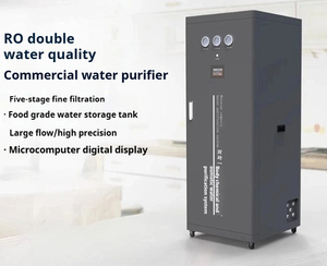 Gewerbliche Küche Integriertes 220-V-Umkehrosmose-Wasserreinigungssystem 8-stufige Filtration RO-Membran 1 Jahr Garantie