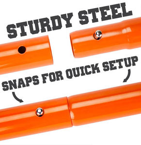 هدف التدريب الاحترافي الشاق للبطولات Collegiat Lacrosse مع 7 هدف أبيض صافي شبكات تدريب هدف Lacrosse - Product Image 6