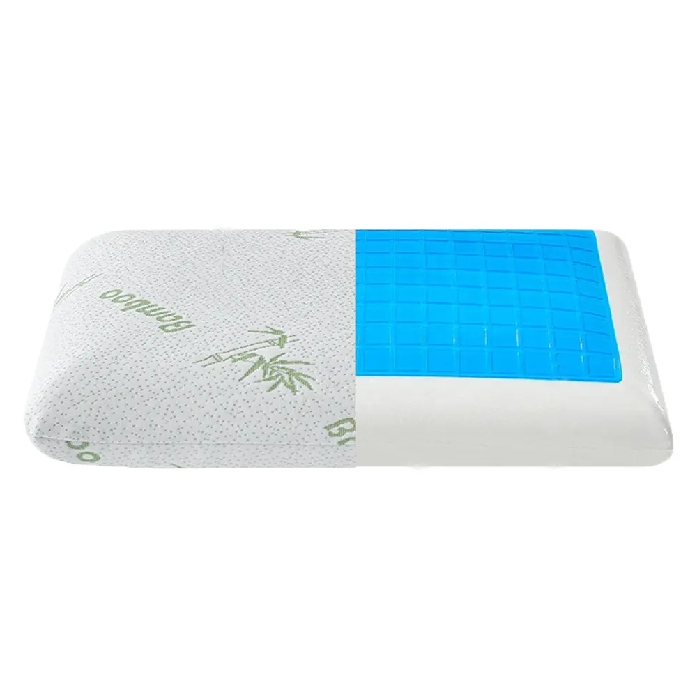 Viscoso-almohada de espuma elástica de Gel de silicona para cama, almohada de espuma viscoelástica para Hotel, para dormir, alivio de la presión, gran oferta