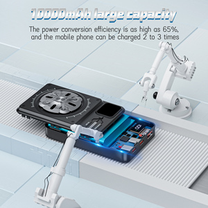 Chất lượng cao từ ngân hàng điện không dây với động đậy Spinner 10000mAh mini xách tay sạc nhanh sạc với LED hiển thị - Product Image 2