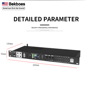 Bekboes YM50 Ecualizador profesional DSP PA2 Sistema de gestión de altavoces Procesador de audio y video de señal digital - Product Image 3