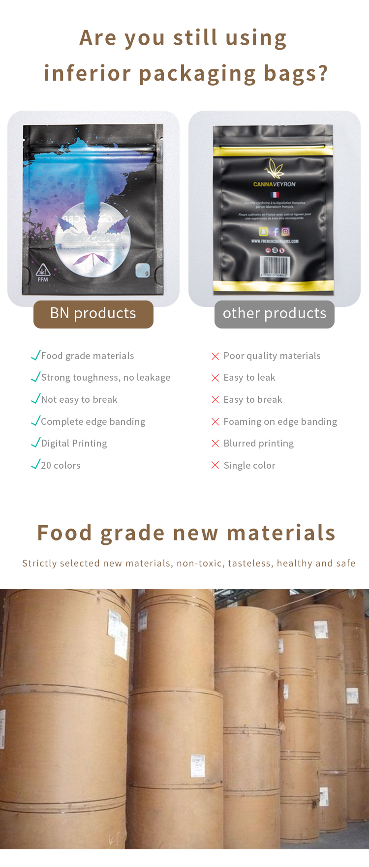 High Quality Kraft Paper Cosmetic Spout Bag Water 1000ML Bag With Spout Bag For Food