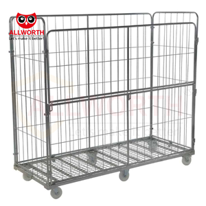 Quick <strong>Unloading</strong> Versatility Easily Foldable 3-4 Sided Steel Material Large <strong>Loading</strong> Capacity Roll <strong>Container</strong> - Product Image 6