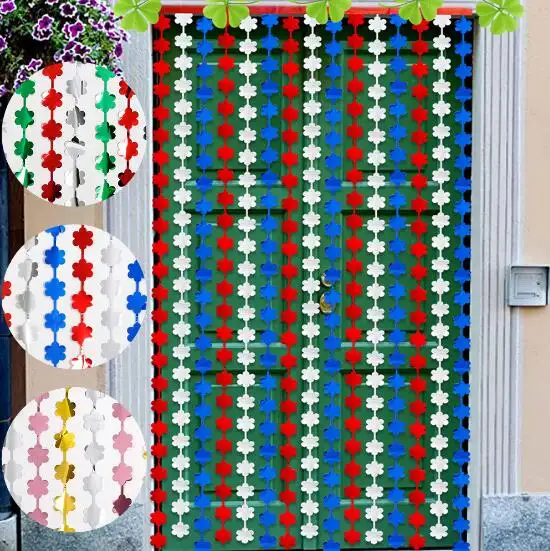 Decoración de fiesta de San Patricio, cortina de lluvia, fondo festivo, diseño de Ambiente de pared del festival irlandés, cortina de forma especial
