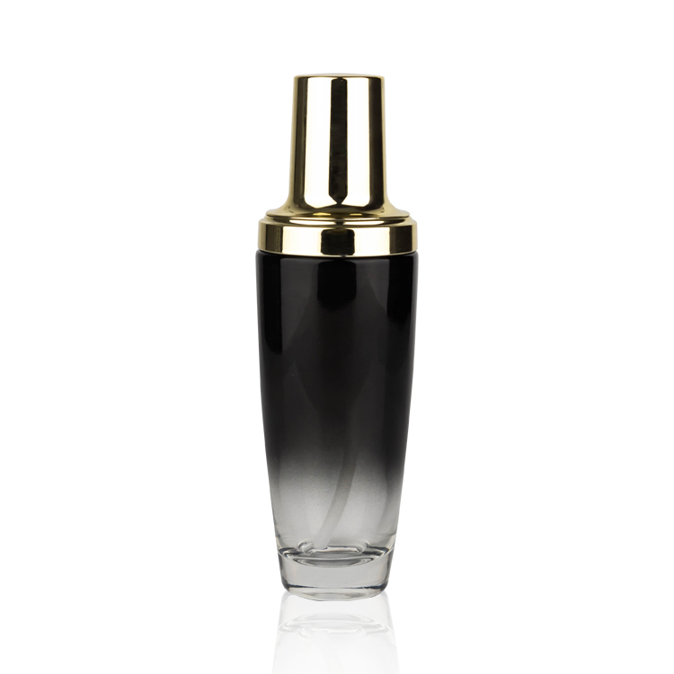 Gradient noir bouteille + argent cap