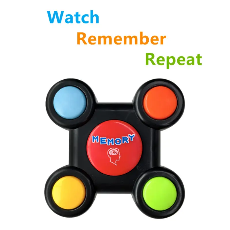 Memory Game Button 4 Buttons Handheld Light And Music Electronic Memory Game Educational Memory Quiz Toy For Kids