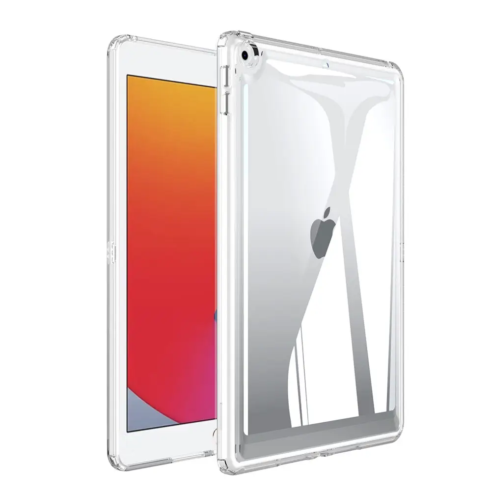 צבע שקוף ברור Tpu אקריליק Tablet מקרה מגן כיסוי עבור אפל Ipad 7 8 9 10.2 מיני 1 2 3 4 5 Ipad אוויר