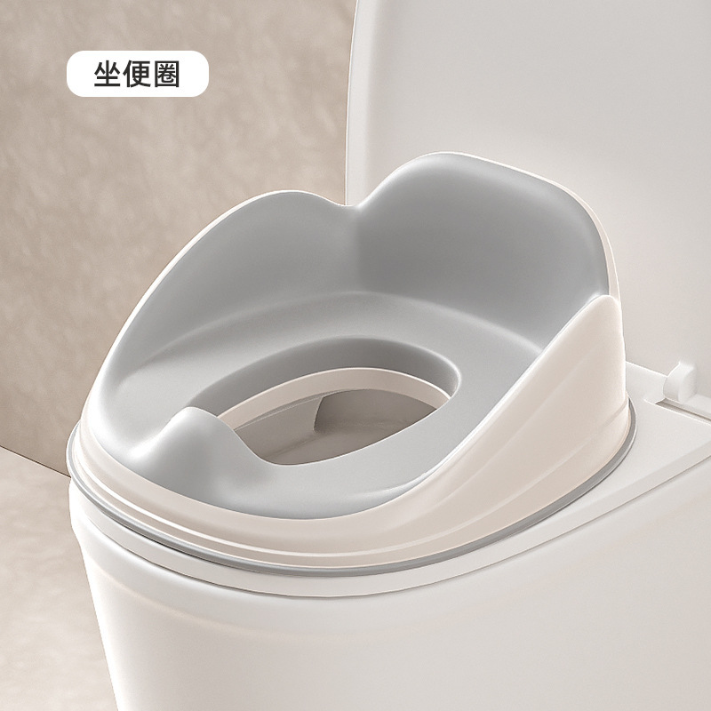 gray toilet seat