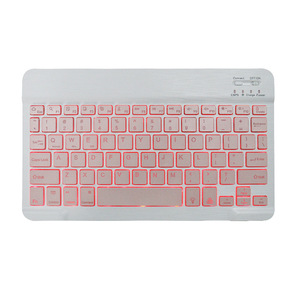 Su misura Mini BT tastiera Wireless RGB retroilluminazione tastiera per Tablet ricaricabile tastiera e Mouse per il telefono cellulare portatile - Product Image 3